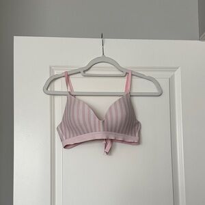 Victoria secret pink stripe wireless bra